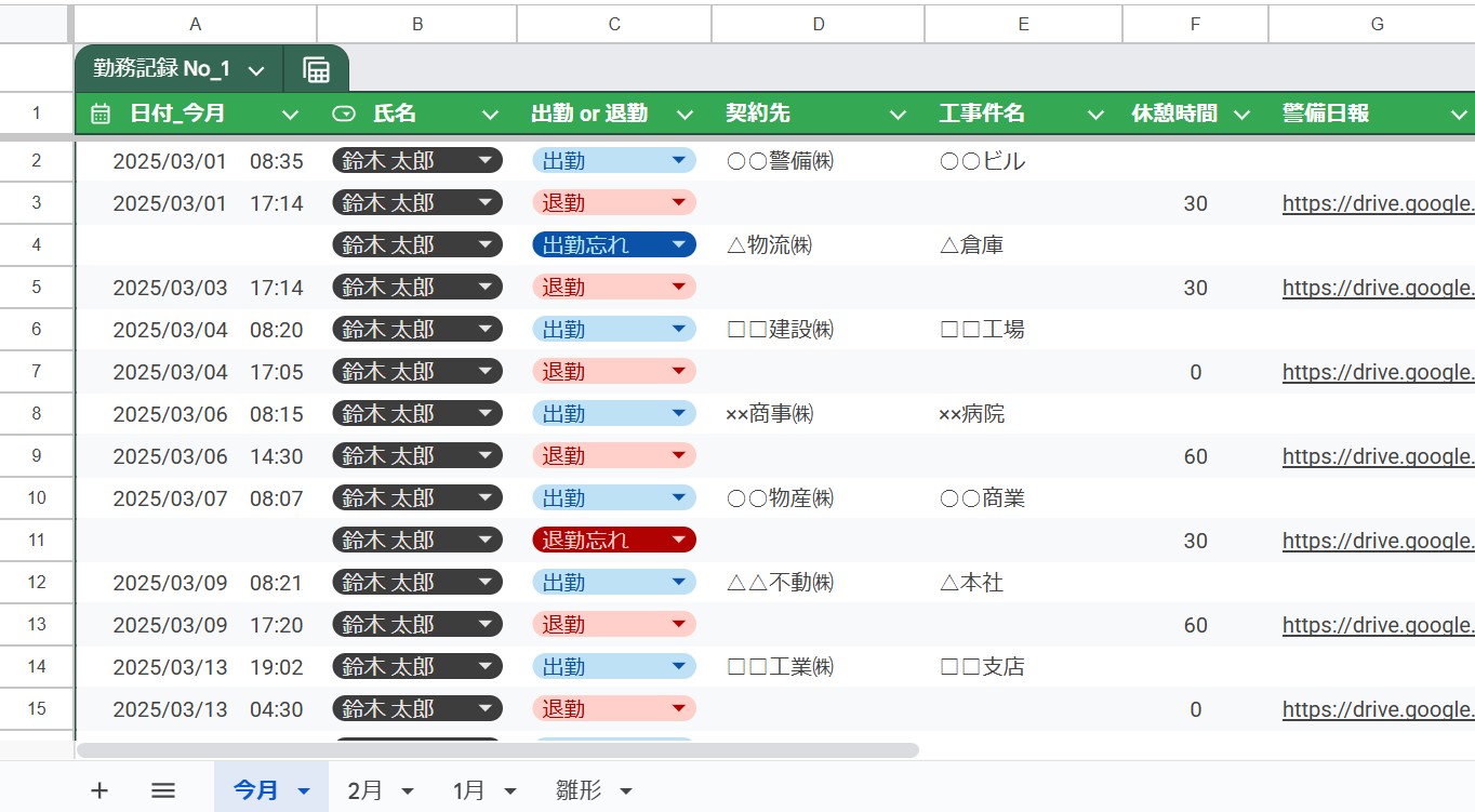 PCで集計表確認"