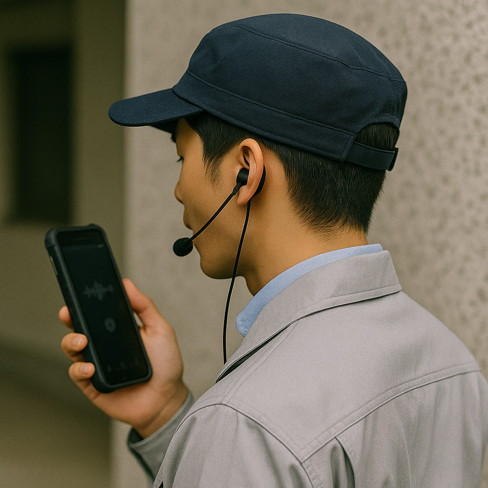 スマホによる音声入力イメージ